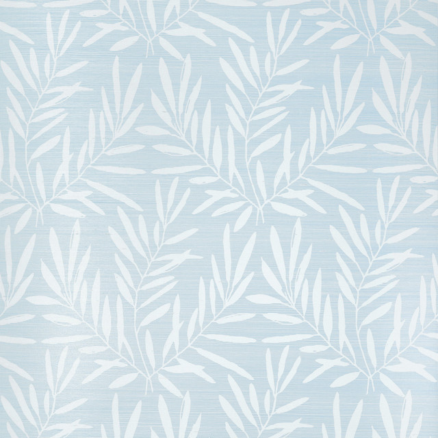 Summer Leaves Light Blue T15804  by Thibaut Wallpaper Thibaut Wallpaper Summer Leaves Light Blue T15804 Wallpaper ISLANDER Sisal  U.S.A </p><p>Repeat: H: , V: 27.5  (69.85 cm) 36 in  (91.44 cm) - Fabric Carolina -