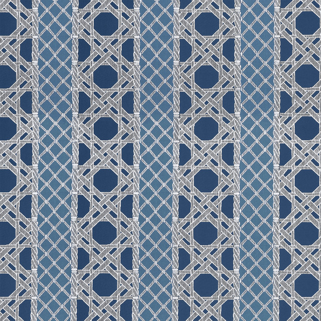 Trelliage Navy and Cadet W81775 by Thibaut Fabric Thibaut Fabric Trelliage Navy and Cadet W81775 Fabric SOLEIL U.S.A </p><p>Repeat: H: 14.25 in (36.20 cm), V: 14.5 (36.83 cm) 54 in (137.16 cm) - Fabric Carolina - Trelliage Navy and Cadet W81775 by Thibaut Fabric Thibaut Fabric Trelliage Navy and Cadet W81775 Fabric SOLEIL U.S.A </p><p>Repeat: H: 14.25 in (36.20 cm), V: 14.5 (36.83 cm) 54 in (137.16 cm) - Fabric Carolina -