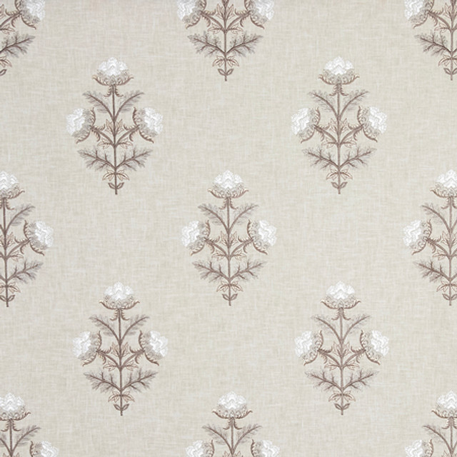 Make An Entrance Truffle by Carole Designer Fabric Earthbound Base: 52% Polyester, 48% Cotton Embr: 100% Viscose 50,000 Wyzenbeek Double Rubs 12 3/4" V, 6 1/2"H HD 51" - Swanky Fabrics - Make An Entrance Truffle by Carole Designer Fabric Earthbound Base: 52% Polyester, 48% Cotton Embr: 100% Viscose 50,000 Wyzenbeek Double Rubs 12 3/4" V, 6 1/2"H HD 51" - Swanky Fabrics -