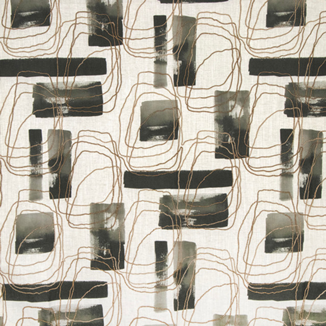 Mudroom Ink by Carole Designer Fabric Earthbound Base: 50% Cotton, 35% Viscose, 15% Linen Embr: 68% Jute, 32% Cotton 12,000 Wyzenbeek Double Rubs 24 1/4" V, 13 1/2" H HD 54" - Swanky Fabrics - Mudroom Ink by Carole Designer Fabric Earthbound Base: 50% Cotton, 35% Viscose, 15% Linen Embr: 68% Jute, 32% Cotton 12,000 Wyzenbeek Double Rubs 24 1/4" V, 13 1/2" H HD 54" - Swanky Fabrics -