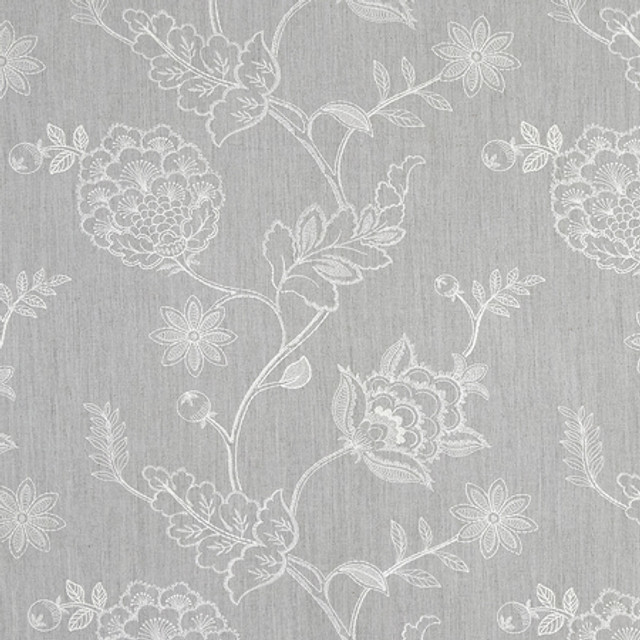 Papania Silver by Carole Designer Fabric Earthbound 89% Polyester, 8% Cotton, 3% Linen 50,000 Wyzenbeek Double Rubs 18 1/2" V, 18 1/4" H 54" - Swanky Fabrics - Papania Silver by Carole Designer Fabric Earthbound 89% Polyester, 8% Cotton, 3% Linen 50,000 Wyzenbeek Double Rubs 18 1/2" V, 18 1/4" H 54" - Swanky Fabrics -