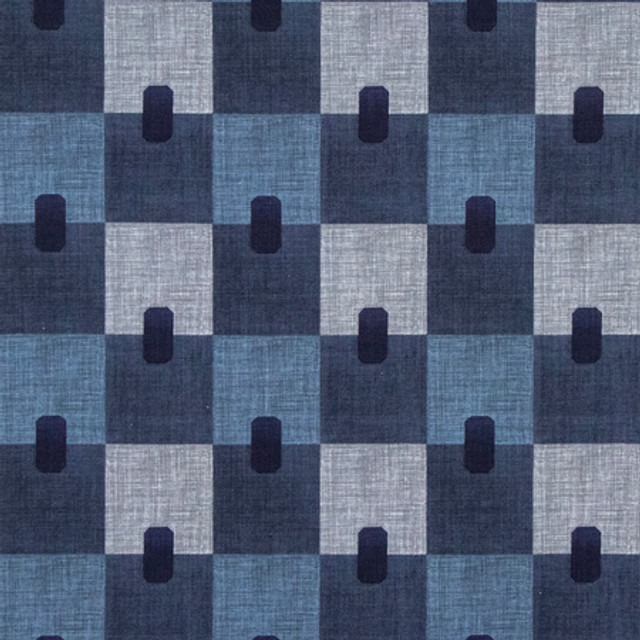 Field Report Indigo by Carole Designer Fabric Making Waves 97% Cotton, 3% Linen 20,000 Wyzenbeek Double Rubs 5 3/4" V, 5 1/2" H 56" - Swanky Fabrics - Field Report Indigo by Carole Designer Fabric Making Waves 97% Cotton, 3% Linen 20,000 Wyzenbeek Double Rubs 5 3/4" V, 5 1/2" H 56" - Swanky Fabrics -