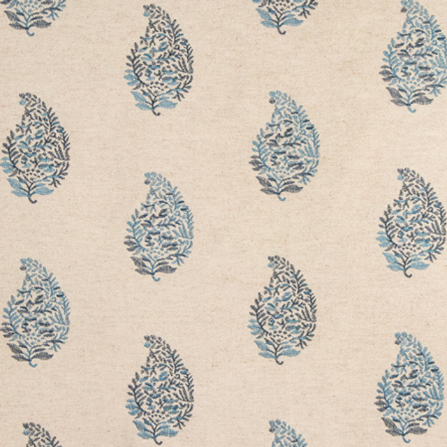 Get Busy Indigo by Carole Designer Fabric Making Waves Base: 57% Cotton, 24% Linen, 19% Viscose Embr: 100% Polyester 3,000 Wyzenbeek Double Rubs 15 1/4" V, 23 1/4" H 50" - Swanky Fabrics - Get Busy Indigo by Carole Designer Fabric Making Waves Base: 57% Cotton, 24% Linen, 19% Viscose Embr: 100% Polyester 3,000 Wyzenbeek Double Rubs 15 1/4" V, 23 1/4" H 50" - Swanky Fabrics -