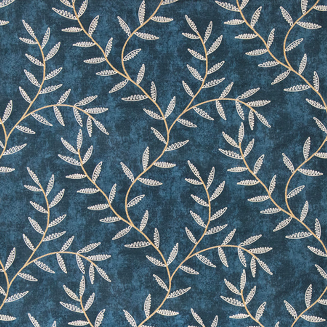 Made To Endure Denim by Carole Designer Fabric Making Waves Base: 100% Polyester Embr: 100% Polyester N/A 15 3/8" V, 17" H 50" - Swanky Fabrics - Made To Endure Denim by Carole Designer Fabric Making Waves Base: 100% Polyester Embr: 100% Polyester N/A 15 3/8" V, 17" H 50" - Swanky Fabrics -