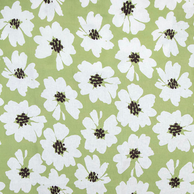 Daisy Field Sage by Carole Designer Fabric Serene Green 100% Linen 15,000 Wyzenbeek Double Rubs 17" V, 27 1/2" H 58" - Swanky Fabrics - Daisy Field Sage by Carole Designer Fabric Serene Green 100% Linen 15,000 Wyzenbeek Double Rubs 17" V, 27 1/2" H 58" - Swanky Fabrics -
