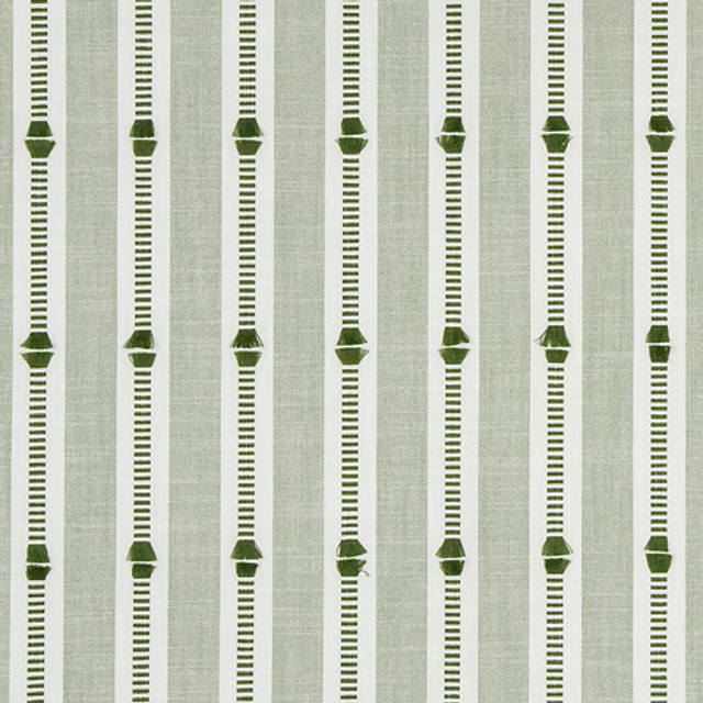 Homework Basil by Carole Designer Fabric Serene Green 82% Cotton, 18% Polyester N/A 3 7/8" V, 2" H 54" - Swanky Fabrics -
