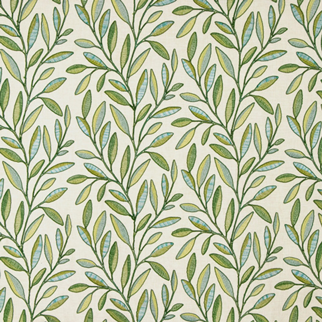 Role To Play Cucumber by Carole Designer Fabric Serene Green Base: 52% Cotton, 48% Polyester Embr: 60% Viscose, 28% Cotton, 12% Polyester 51,000 Wyzenbeek Double Rubs 9 1/2" V, 17 1/4" H 52" - Swanky Fabrics - Role To Play Cucumber by Carole Designer Fabric Serene Green Base: 52% Cotton, 48% Polyester Embr: 60% Viscose, 28% Cotton, 12% Polyester 51,000 Wyzenbeek Double Rubs 9 1/2" V, 17 1/4" H 52" - Swanky Fabrics -