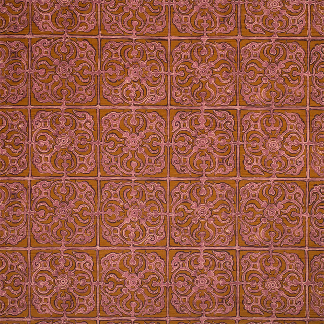 S7267 Mosto Cotto by Greenhouse Designer Fabric - 100% Polyester China 45000 27" H, 11.15" V 55" - Swanky Fabrics -