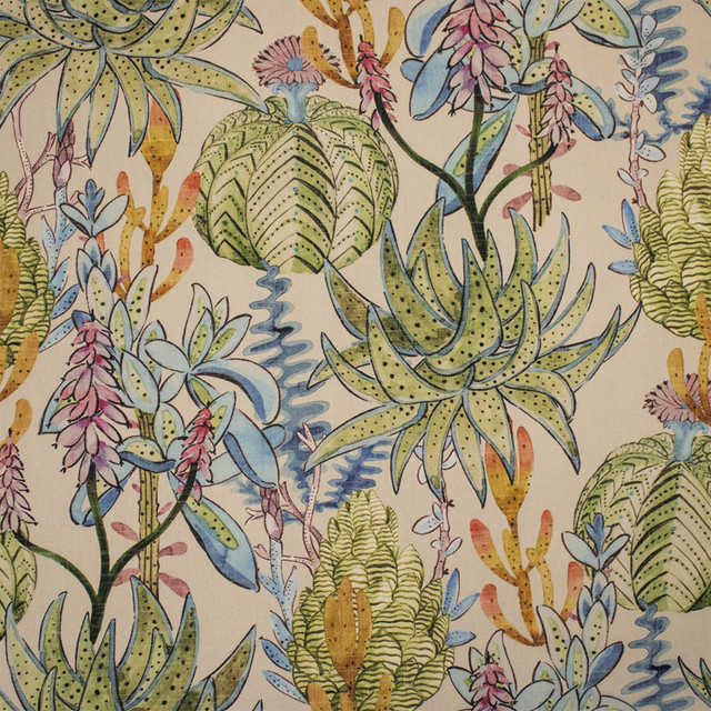S7298 Spring by Greenhouse Designer Fabric - 100% Cotton India 35000 26.5" H, 26.5" V 54" - Swanky Fabrics -
