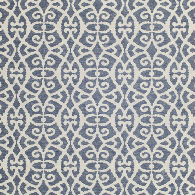 S6830 Lapis by Greenhouse Designer Fabric - 58% Polyester, 38% Cotton, 4% Linen India 15000 11.5" H, 11.6" V 54" - Swanky Fabrics -