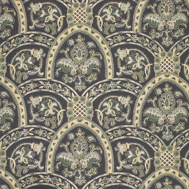 S7070 Bowery Blue by Greenhouse Designer Fabric - 55% Linen, 45% Cotton USA 20000 27" H, 14" V 56" - Swanky Fabrics - S7070 Bowery Blue by Greenhouse Designer Fabric - 55% Linen, 45% Cotton USA 20000 27" H, 14" V 56" - Swanky Fabrics -