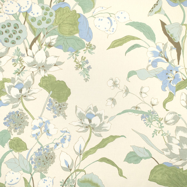 S7317 Spa by Greenhouse Designer Fabric - 55% Linen, 45% Cotton Spain 51000 27" H, 27" V 54" - Swanky Fabrics -