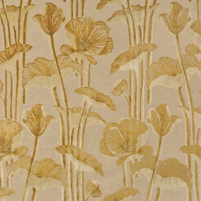 S7003 Amber by Greenhouse Designer Fabric - 43% Polyester, 41% Viscose, 16% Cotton India 25000 22" H, 13.75" V 54" - Swanky Fabrics -