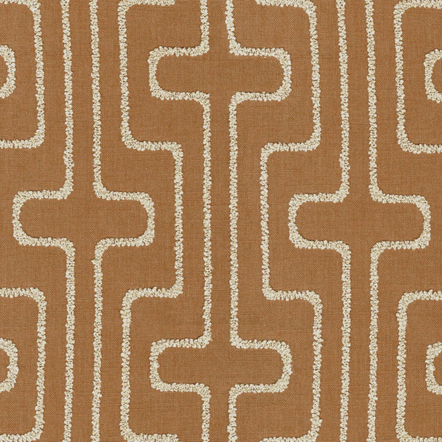 S7037 Vicuna by Greenhouse Designer Fabric - 100% Polyester India 55000 9" H, 8.75" V 53" - Swanky Fabrics -