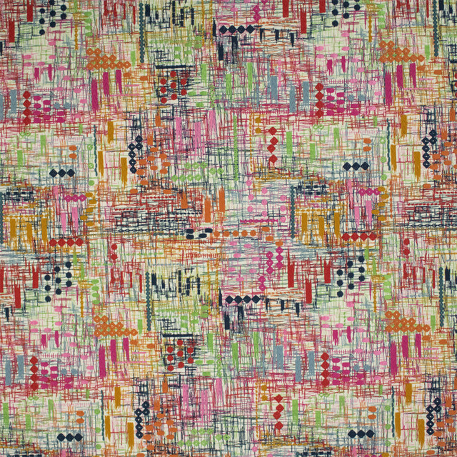S7264 Carnival by Greenhouse Designer Fabric - 100% Cotton (Embroidery: 80% Polyester, 20% Rayon) India 9000 16.75" H, 15.25" V 52" - Swanky Fabrics -