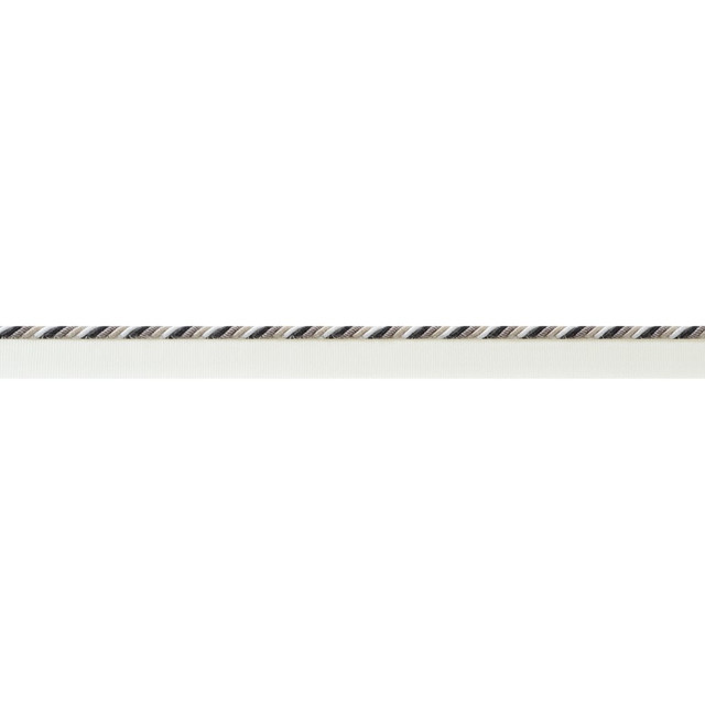 Maren Cord Ebony and Stone AE12353 by Thibaut Trim Thibaut Trim Maren Cord Ebony and Stone AE12353Trim ISLANDER 73% Polyester, 27% Cotton U.S.A </p><p>Repeat: H: , V: 0.62 in  (1.57 cm) - Fabric Carolina -