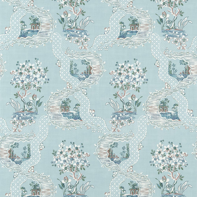 Antoinette Blue AT16156 by Thibaut Wallpaper Thibaut Wallpaper Antoinette Blue AT16156Wallpaper SOLEIL Non Woven Wallpaper U.S.A </p><p>Repeat: H: , V: 22.5  (57.15 cm) 27 in  (68.58 cm) - Fabric Carolina -