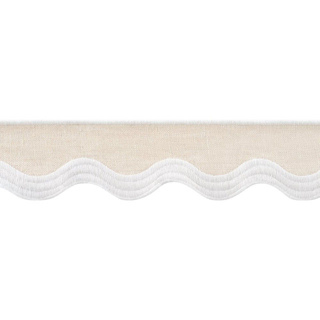 Wave Tape White on Linen E12335 by Thibaut Trim Thibaut Trim Wave Tape White on Linen E12335Trim 90% Linen, 10% Polyester U.S.A </p><p>Repeat: H: , V: 2.12 in (5.38 cm) - Fabric Carolina - Wave Tape White on Linen E12335 by Thibaut Trim Thibaut Trim Wave Tape White on Linen E12335Trim 90% Linen, 10% Polyester U.S.A </p><p>Repeat: H: , V: 2.12 in (5.38 cm) - Fabric Carolina -