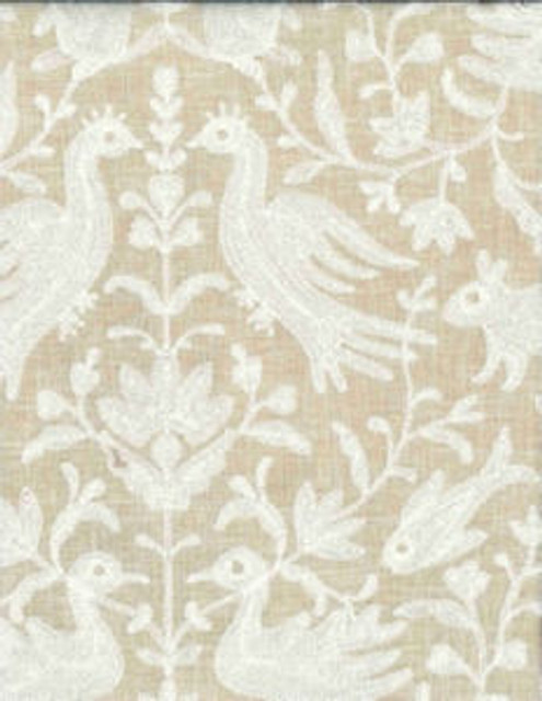 Whimsical Natural by Norbar Designer Fabric PRISM ELEMENTS 52% POLYESTER 48% COTTON INDIA 19"V 17 1/4"H 54 - Swanky Fabrics -