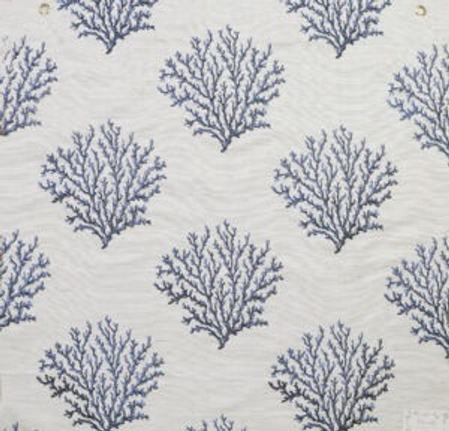 Cascara Navy Blue by Norbar Designer Fabric PRISM SEAVIEW 75% POLYESTER - 21% RAYON CHINA 13 1/2"V - 11 1/2"H 52 - Swanky Fabrics - Cascara Navy Blue by Norbar Designer Fabric PRISM SEAVIEW 75% POLYESTER - 21% RAYON CHINA 13 1/2"V - 11 1/2"H 52 - Swanky Fabrics -
