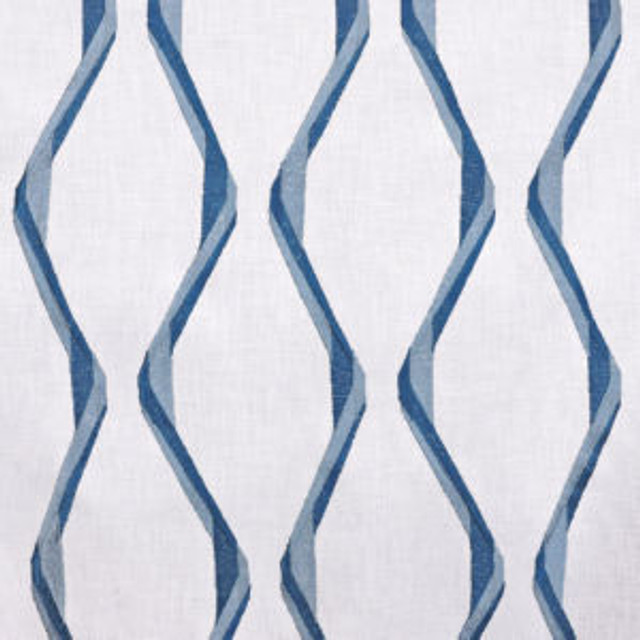 Clemens White Navy by Norbar Designer Fabric PRISM SEAVIEW 55% COTTON - 21% RAYON INDIA 7 1/2"V 5"H 52 - Swanky Fabrics - Clemens White Navy by Norbar Designer Fabric PRISM SEAVIEW 55% COTTON - 21% RAYON INDIA 7 1/2"V 5"H 52 - Swanky Fabrics -