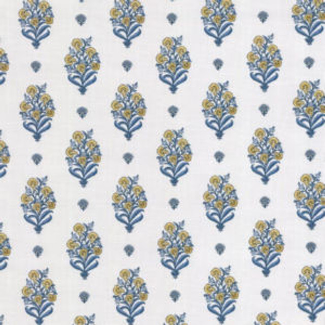 Romance Blue Yellow by Norbar Designer Fabric ROMANCE 100% COTTON SPAIN 6 3/4"V 6 3/8"H 55" - Swanky Fabrics - Romance Blue Yellow by Norbar Designer Fabric ROMANCE 100% COTTON SPAIN 6 3/4"V 6 3/8"H 55" - Swanky Fabrics -