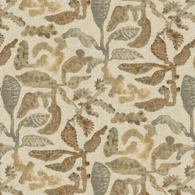 Coriolis Dune 472092 by PK Lifestyles Designer Fabric Cozy Life VIII 100% Cotton India 11000 H: 13.5, V: 27 54 - Swanky Fabrics -