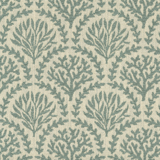 Narella Seaglass 472190 by PK Lifestyles Designer Fabric Cozy Life VIII 77% Polyester, 23% Cotton India 51000 H: 6.875, V: 6.75 54 - Swanky Fabrics -