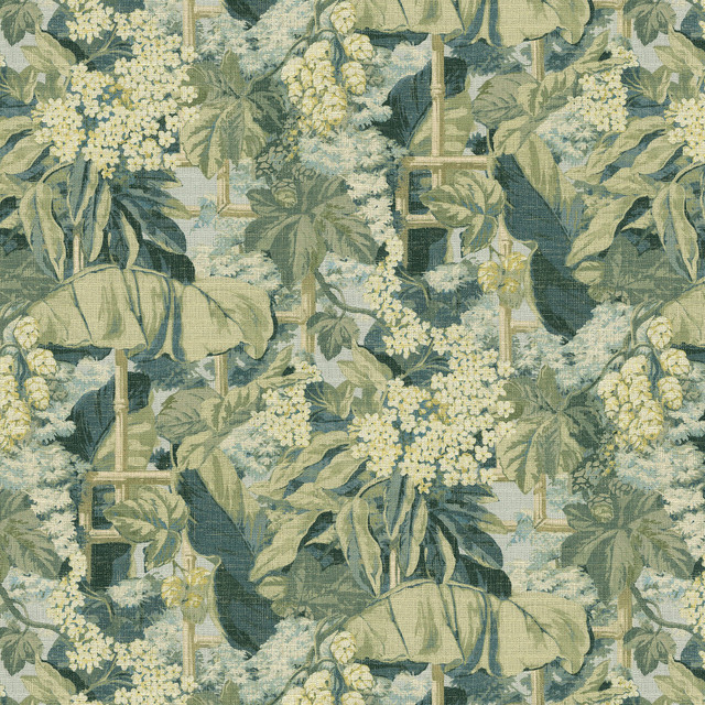 Tropicalist Aegean 472351 by PK Lifestyles Designer Fabric Design by Nature VIII 100% Cotton Peru 30000 H: 13.5, V: 27 54 - Swanky Fabrics -