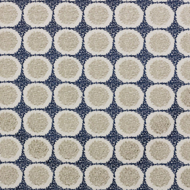 Mosaic Baltic by RM CoCo Designer Fabric 2018 Spring - Luxe Collection 42% Linen 28% Cotton 21% Viscose 9% Polyester See Sample 0 Horizontal: 4.25 and Vertical: 3.75 54 - Swanky Fabrics -