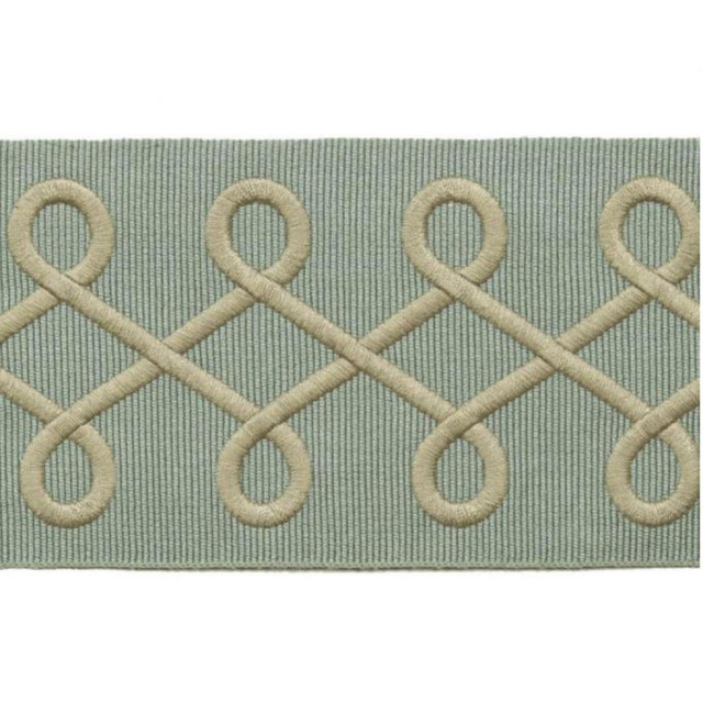 BD108 BORDER 3.125" Spa by RM CoCo Designer Trim Creative Threads 95% Rayon 5% Polyester See Sample 0 Horizontal: 1.375 and Vertical: 0 3.125 - Swanky Fabrics -