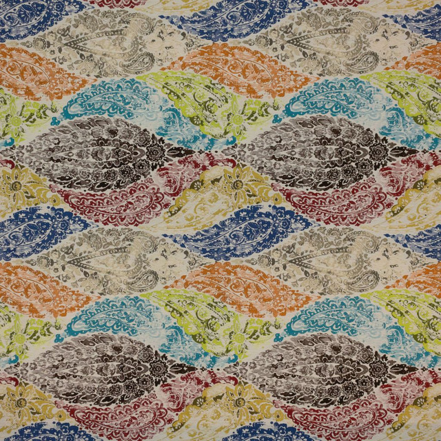 Watercolor Floral Sea Coral by RM CoCo Designer Fabric Inspired Living Vol 14 100% Polyester See Sample 0 Horizontal: 14.5 and Vertical: 14.5 58.268 - Swanky Fabrics -