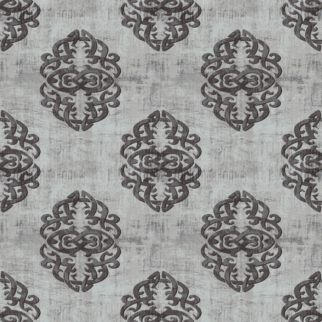 Guinevere Damask Charcoal by RM CoCo Designer Fabric ColorWorks Spring 2022 RM Studio See Sample 0 Horizontal: 13.5 and Vertical: 13.5 0 - Swanky Fabrics -