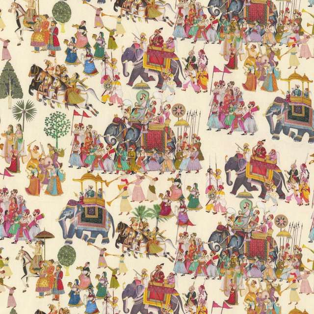 Festival Day Spectrum by RM CoCo Designer Fabric Gemstones II Pink Morganite to Amethyst 62% Spun Viscose 24% Cotton 14% Linen See Sample 0 Horizontal: 28.47 and Vertical: 21.26 59 - Swanky Fabrics -