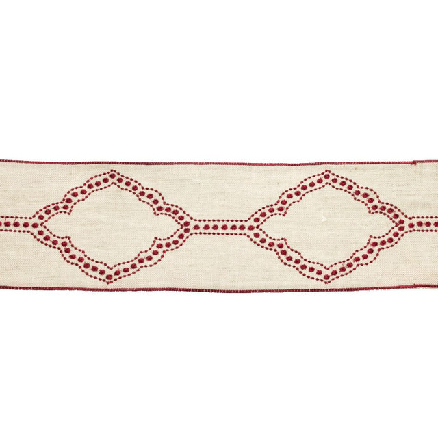 BD112 4.75" Border Begonia by RM CoCo Designer Trim Artisano Collection Trim Book Base: 100% Linen Embroidery: 100% Rayon See Sample 0 Horizontal: 4.75 and Vertical: 7.85 4.75 - Swanky Fabrics -