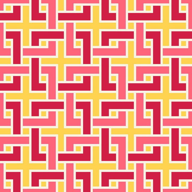 Manchurian Fret Imperial Yellow by RM CoCo Designer Fabric ColorWorks Fall 2021 RM Studio See Sample 0 Horizontal: 3 and Vertical: 3 0 - Swanky Fabrics -