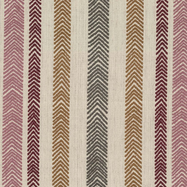 Chevron Stripe Crypton® Garnet by RM CoCo Designer Fabric Gemstones II Pink Morganite to Amethyst 51.96% Rayon 26.82% Polyester 16.76% Cotton 4.46% Flax See Sample 0 Horizontal: 14.13 and Vertical: 14.44 57 - Swanky Fabrics -