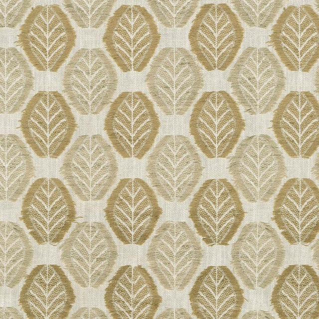 Lucky Leaf Sandalwood by RM CoCo Designer Fabric Suitemates 57% Polyester 43% Cotton See Sample 30000 Horizontal: 3.38 and Vertical: 3.75 55 - Swanky Fabrics -
