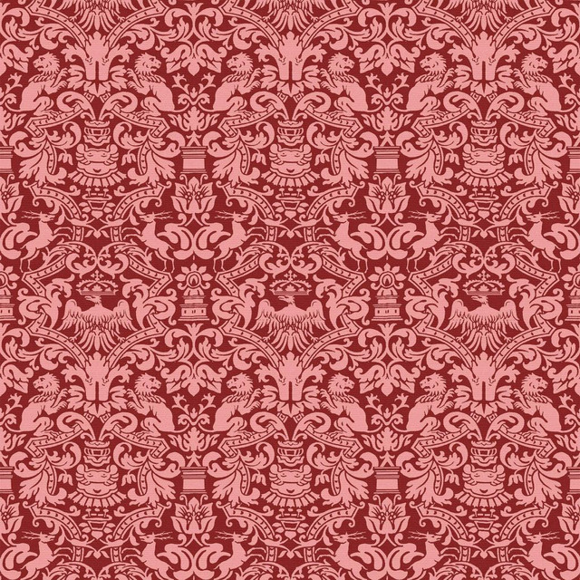 ColorWorks DL190 Cranberry by RM CoCo Designer Fabric ColorWorks Digital Library See Sample 0 Horizontal: 9 and Vertical: 15 0 - Swanky Fabrics -