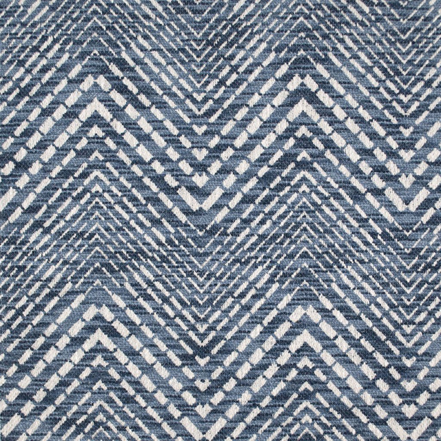 Chimayo Chevron Pacific by RM CoCo Designer Fabric Artifacts Collection 82% Polyester 18% Cotton See Sample 51000 Horizontal: 6.85 and Vertical: 7.7 54 - Swanky Fabrics -