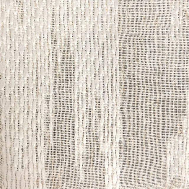 Ignite Wide-Width Sheer Chalk by RM CoCo Designer Fabric Room With A View 93.6% Polyester 6.4% Linen See Sample 0 Horizontal: 25.6 and Vertical: 23.6 118 - Swanky Fabrics -