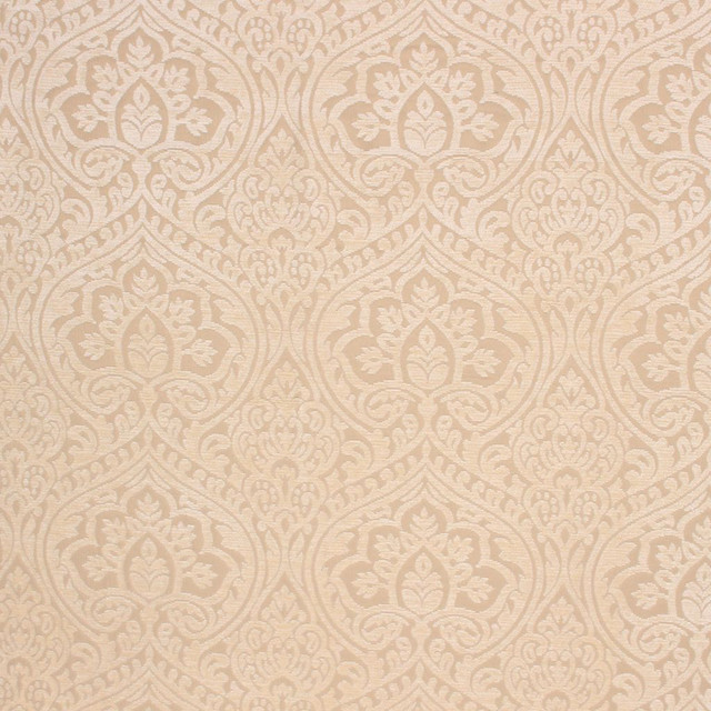 Amalfi Damask White Chocolate by RM CoCo Designer Fabric Prive Vol 1 67% Viscose 20% Polyester 13% Cotton See Sample 0 Horizontal: 13.25 and Vertical: 11 56 - Swanky Fabrics -
