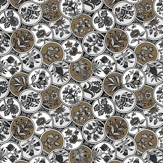 Cloisonné Driftwood by RM CoCo Designer Fabric ColorWorks Fall 2021 RM Studio See Sample 0 Horizontal: 6.75 and Vertical: 6.75 0 - Swanky Fabrics -