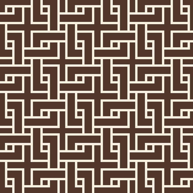 Manchurian Fret Cocoa by RM CoCo Designer Fabric ColorWorks Fall 2021 RM Studio See Sample 0 Horizontal: 3 and Vertical: 3 0 - Swanky Fabrics -