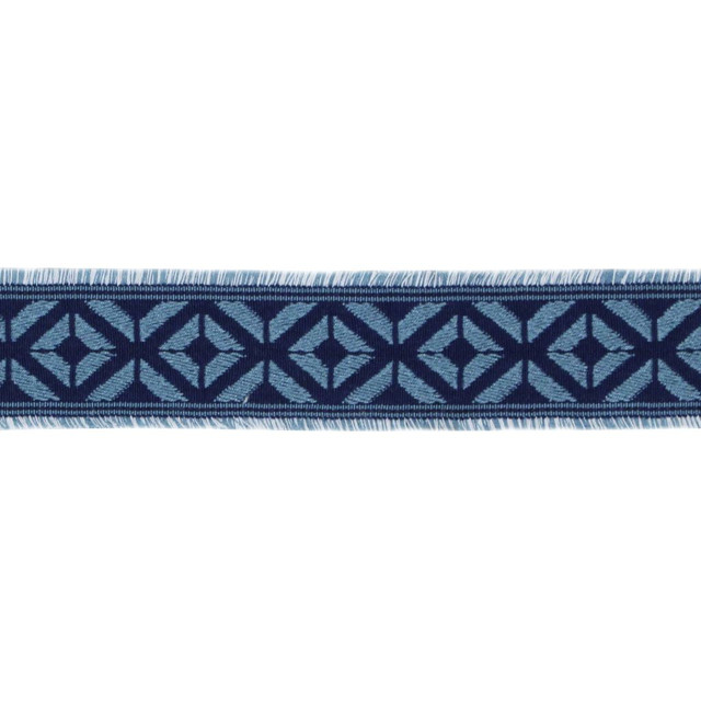 BD101 BORDER 2 3/8" GROTTO BLUE by RM CoCo Designer Trim Bahama Breeze 91% Acrylic 9% Polyester See Sample 0 Horizontal: 0 and Vertical: 0 2.38 - Swanky Fabrics -