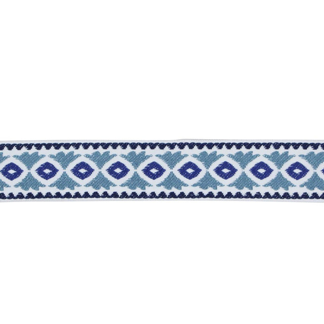 BD102 BORDER 2" GROTTO BLUE by RM CoCo Designer Trim Bahama Breeze 100% Acrylic See Sample 0 Horizontal: 0 and Vertical: 0 2 - Swanky Fabrics -