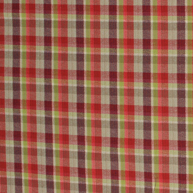 Jaunty Plaid Berry by RM CoCo Designer Fabric Finishing Touches Vol 8 80% Cotton 20 % Polyester See Sample 15000 Horizontal: 4.5 and Vertical: 4.5 56 - Swanky Fabrics -