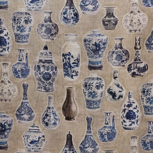 Ming Ming by RM CoCo Designer Fabric Inspired Living Vol 16 70% Viscose 30% Linen See Sample 0 Horizontal: 0 and Vertical: 23.5 59 - Swanky Fabrics -