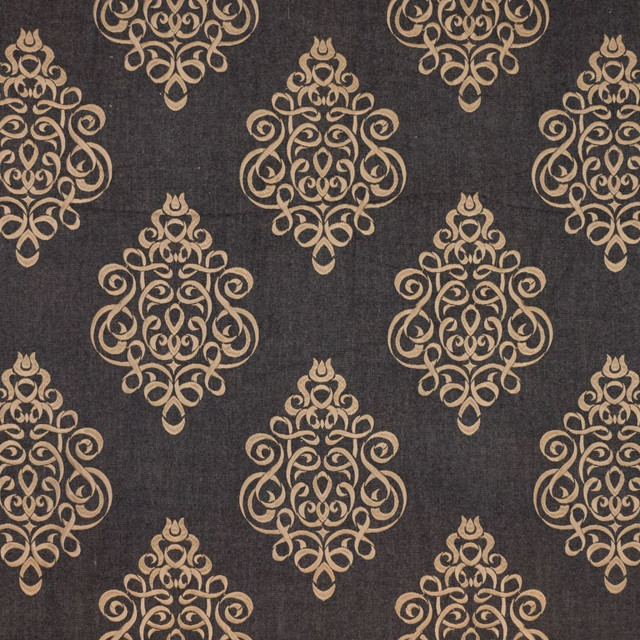 Tuxedo Park Walnut by RM CoCo Designer Fabric 2018 Spring - Prive Collection 100% Polyester Embroidery 100% Polyester Base See Sample 0 Horizontal: 17 and Vertical: 18.25 54 - Swanky Fabrics -