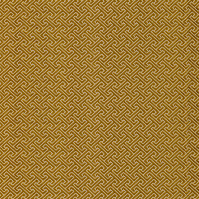 Royal Fret Citron by RM CoCo Designer Fabric 2017 Spring Luxe Collection 60% Spun Viscose 34% Filament Polyester See Sample 0 Horizontal: 3.44 and Vertical: 9.2 54 - Swanky Fabrics -